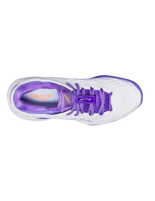 Asics Court Ff 3 Clay Blanco Morado Mujer | Ofertas de pádel